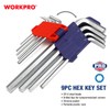 WORKPRO WP222004 9-Piece Hex Key Set 0.06-0.4 inches (1.5-10 mm)