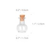 Magic Season Tiny Decorative Glass Bottles 12 Pcs (Tiny Flat-Bottomed