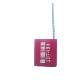 High Security Cable Seals Metal Security Wire Seals Numbered Tamper Proof Cable Tags Self-Locking Aluminum Security Seals Container Seals Red 40 cm (10pcs)
