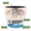 Dexceder 15x14 Self Watering Planter with Wheels Indoor Outdoor, Inner