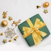 Showin Double Face Gold Polyester Satin Ribbon,1” x Continuous 25