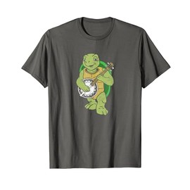 Banjo Turtle Vintage Funny Terrapin Bluegrass Graphic T-Shirt