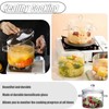 CAFEZAYO Glass Simmer Pot with Lid, Clear Glass Saucepan, 1.9L/64OZ,