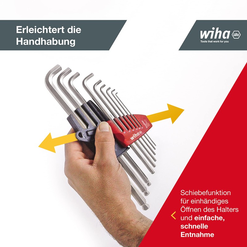 Wiha ProStar Ball End Hex L-Key Set (9 Pieces)