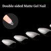 Aieenjor Nail Tips, Pack of 480 Short Coffin, Full Cover
