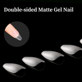 Aieenjor Nail Tips, Pack of 480 Short Coffin, Full Cover Nail Tips, Short No File Nail Tips, Pre-Buff Ultra Thin Design, PMMA Resin Nail Tips, 15 Sizes, Short Coffin Nail Tips