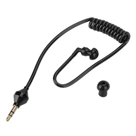Plyisty Monaural Wired Earphone, Air Tube, Anti-Radiation In-Ear Stereo Headphones, 3.5 mm Monaural Hollow Air Tube, Wired Headphones, 3-Pin Plug, 2 Earplugs