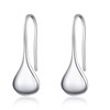 Teardrop Earrings for Women 925 Sterling Silver Shiny Simple Water