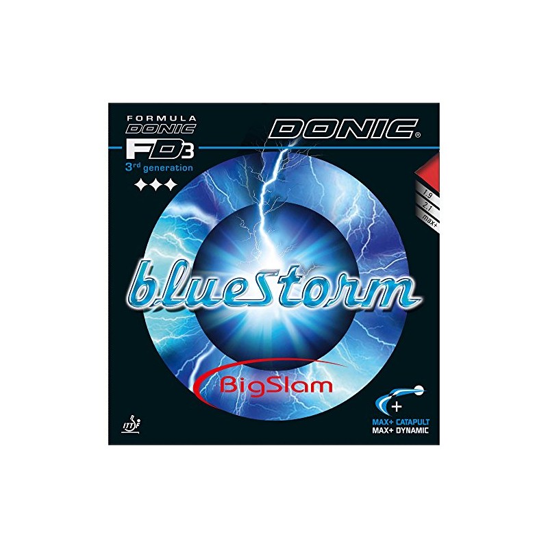 Donic Bluestorm BigSlam Table Tennis Rubber (2.1mm, Red)