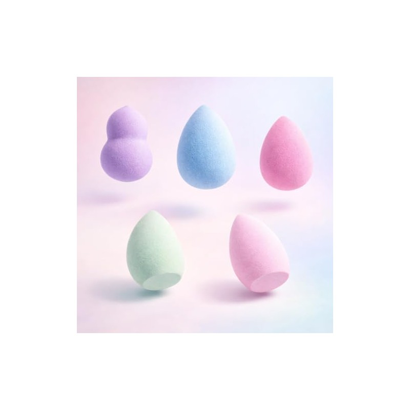 Set de 5 Esponjas de Maquillaje Profesionales Multi Formas –