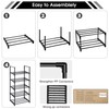 OYREL Sturdy Metal Narrow Shoe Rack Organizer for Closets