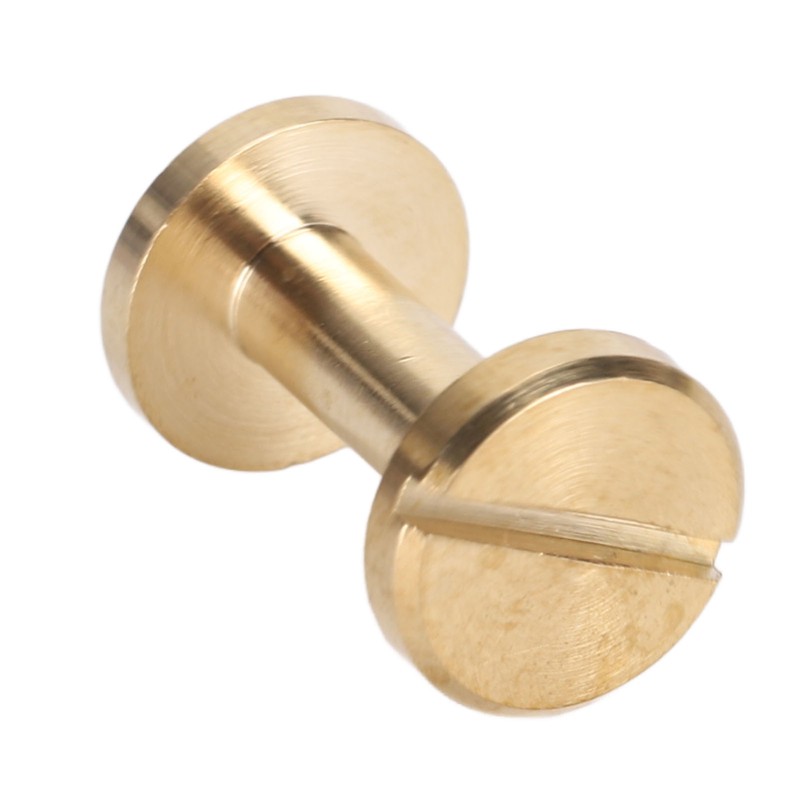 50 Set Binding Rivet Round Flat Head Brass Slot Screw