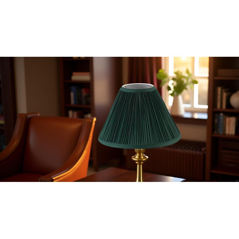 Aspen Creative 59173, Empire Uno Lamp Shade, Phthalo Green, 4"