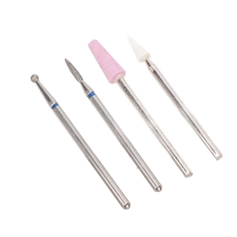10 Pcs Nails Drill Bit Set Portable Remove Polishing Nail