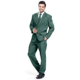 U LOOK UGLY TODAY Men's Suit, Parties, Christmas Costume, Fashionable, Normal Cut, Festive Suits, Party Suits, Plain, dark green