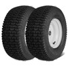 VEVOR Lawn Mower Tires, 16x6.5-8 in Tubeless Tractor Tires with