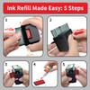 Shiny for Deposit Only Stamp Self Inking Rubber Stamp, 1/2"