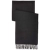 GANT Men's Unisex Solid Wool Scarf Fashion Scarf, black