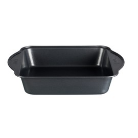 Molde Cuadrado para Hornear de 27 cm Ekco Bakers Secrets Color Negro, Hecho de Acero Inoxidable con Antiadherente de Alta Resistencia