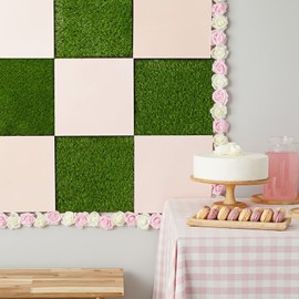 Juvale 4-Pack Non-Slip Artificial Grass Tiles for Indoor & Outdoor Use | 12x12-0.25 in Thick Mats | Easy to Clean & Durable, Soft Like Natural Lawn | Safe for Kids & Pets | Patio, Floor & Wall Decor