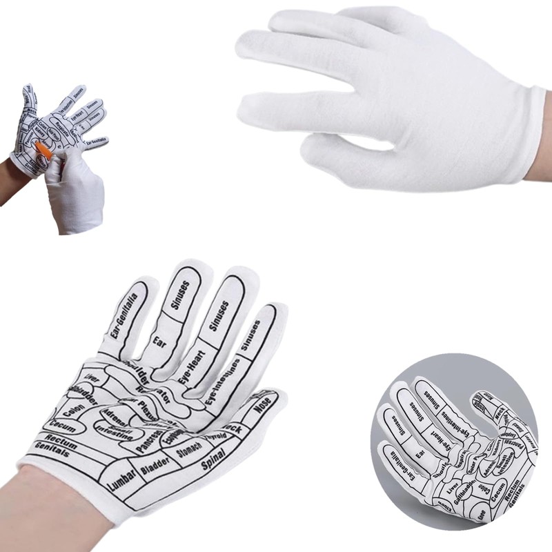 2 Pcs Reflexology Tools Facial Reflexology Tool Reflexology Hand Gloves
