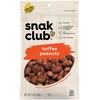 Snak Club Toffee Peanuts, 7.5 Ounce (Pack of 6)