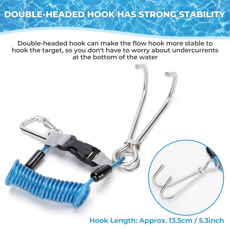 Tbest Scuba Diving Reef Hook Stainless Steel Reef Hook Diving