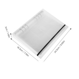 DOITOOL 1 Set Photo Album Pages of Plastic Sleeves Double Sided Protectors for Cards Photos and Collectibles Practical and Convenient Storage