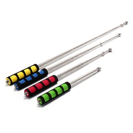 2 pieces extendable flag pole, stainless steel hand flagpole, telescopic flag pole for travel guides, travel agencies, camping