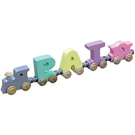 3 Letter Pastel NameTrain - Made in USA
