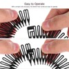 4 Pcs Stretch Hair Comb Band, Flexible Plastic Circle Comb