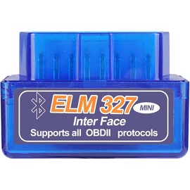 Diagnóstico del Coches Bluetooth Herramientas Coche Escáner Automotriz V2.1 ELM327 OBD2 Interfaz USB para Windows y iOS y Android Revisa El Motor de tu Auto ,Problemas en el Chasis,Temperatura (azul)