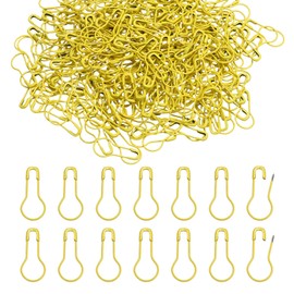 PATIKIL Safety Pins, 500Pcs Metal Bulb Safety Pins Stitch Markers Knitting Pin for Knitting Crocheting Clothing Tag Label Sewing, Yellow