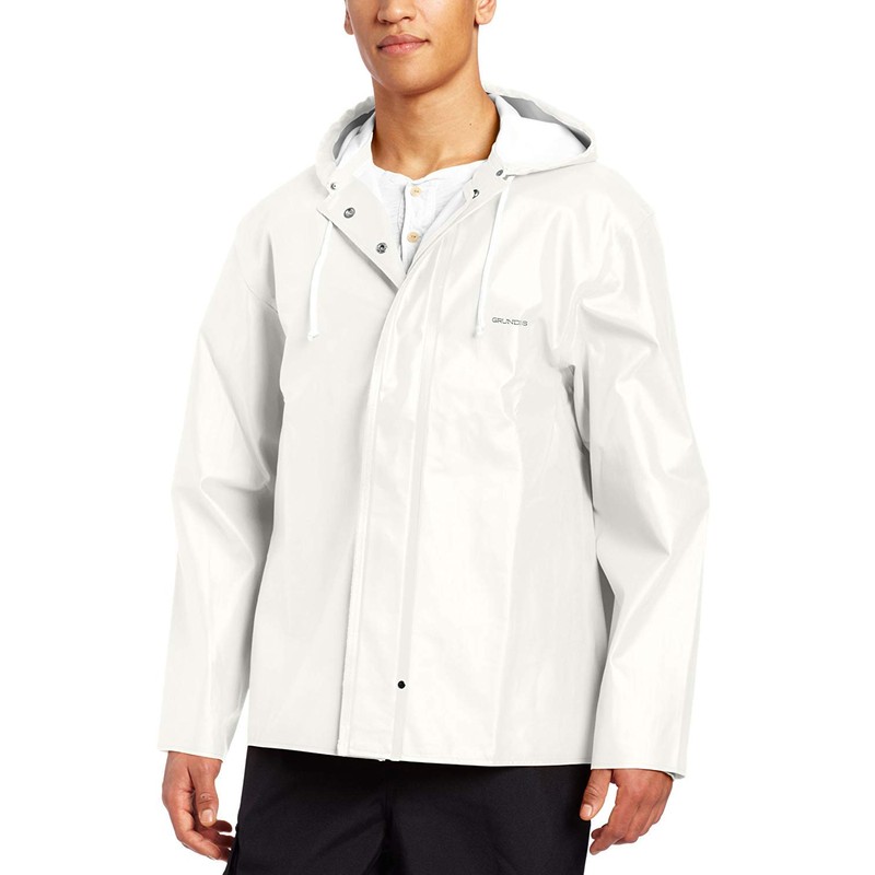 Grundens Clipper 82 Hooded Jacket - White - Large