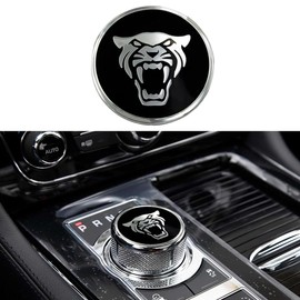 AJLOTMO Gear Shift Knob Cover Decoration Trim Emblem Sticker for Jaguar
