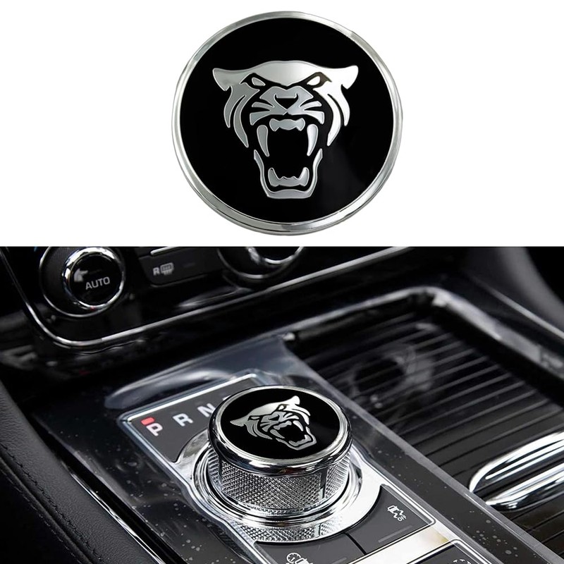 AJLOTMO Gear Shift Knob Cover Decoration Trim Emblem Sticker for