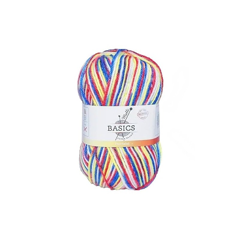 Malli Knitting Super Blend 100g Acrylic Yarn - Fruit Salad
