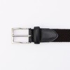 Com Size 47-87YG11-204 Color Combination Rubber Mesh Belt, Black