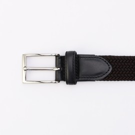 Com Size 47-87YG11-204 Color Combination Rubber Mesh Belt, Black