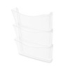 Rubbermaid Unbreakable Expandable Three-Pocket Wall File Set, Clear (65976)