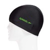 Speedo SD97C41 Swim Cap, Tricot Cap, Unisex, Black/Green, One Size