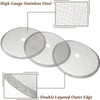 3 Pack 2.75inches Cafetiere Mesh Coffee Press Filter Mesh Replacement