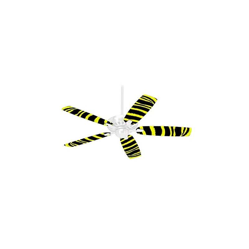 Zebra Yellow - Ceiling Fan Skin Kit fits most 42