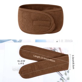 Spa Facial Headband for Women – Soft Terry Cloth with Adjustable Velcro, Comfortable & Secure Fit for Skincare, Makeup, Face Washing – Washable, Durable Headband for Daily Use