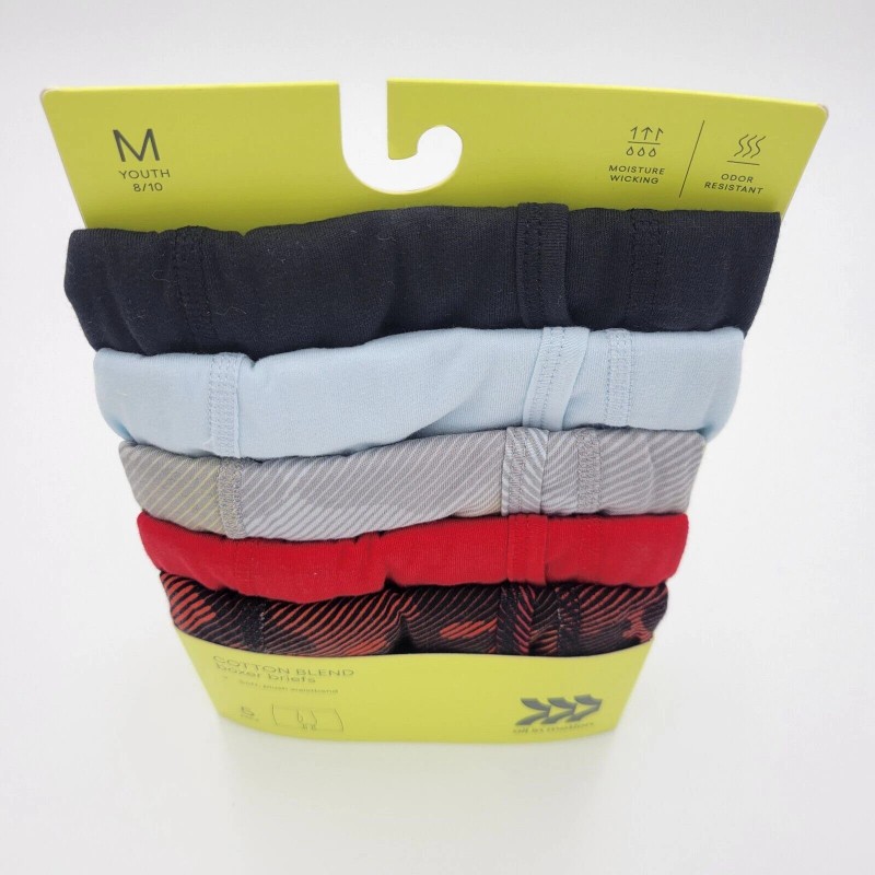 All in motion Boys Boxer Brief Cotton Blend 5 pack