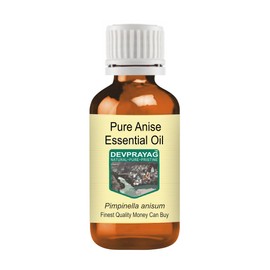Devprayag Pure Anise Essential Oil (Pimpinella anisum) Natural Therapeutic Grade Steam Distilled 50ml (1.69 oz)