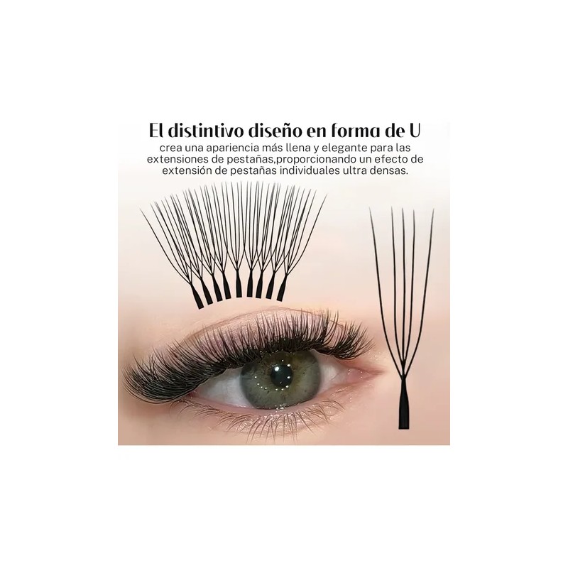 Extensiones De Pestañas Masscaku U 5d, U Shaped 5d W