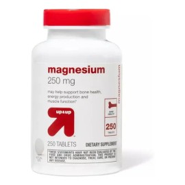 Up & Up - Magnesio Magnesium 250 Mg Con 250 Tabletas Sabor Sin Sabor - High Performance