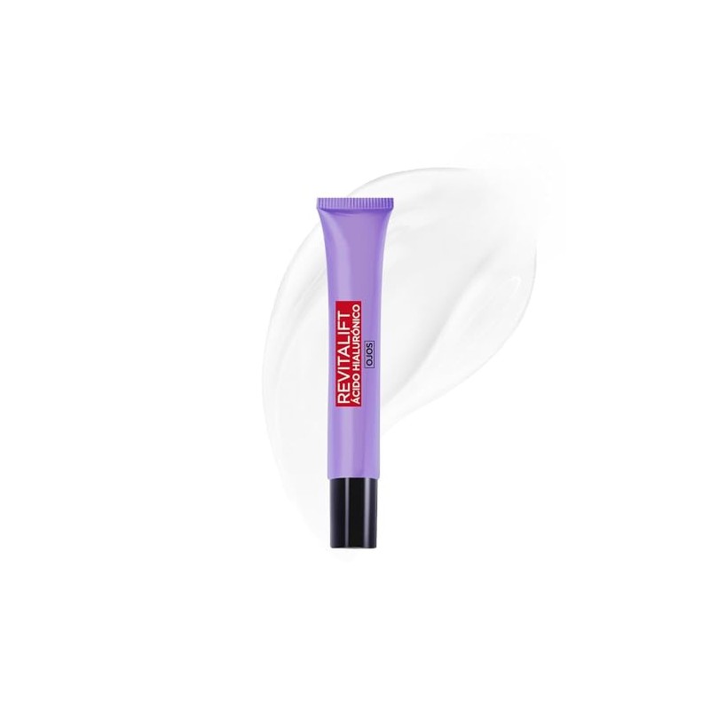 L'Oreal Paris Revitalift Ácido Hialurónico Crema de Ojos, Hidrata Intensamente