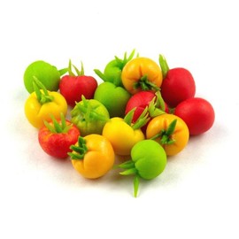 MyTinyWorld 2 x 6 Dolls House Miniature Handmade Tomatoes